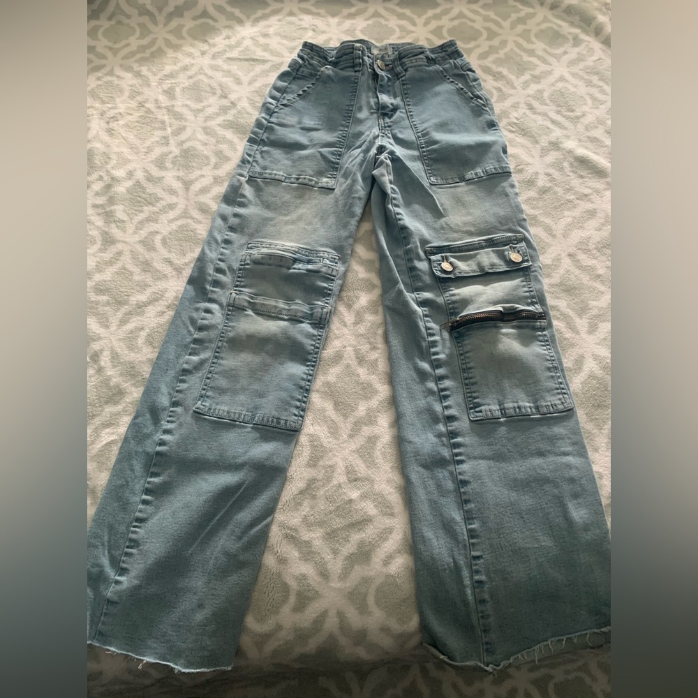 Forever 21 Utility Cargo Jeans